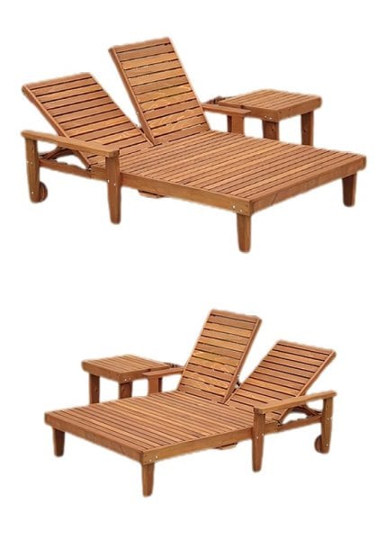 Seaside Ahşap Şezlong