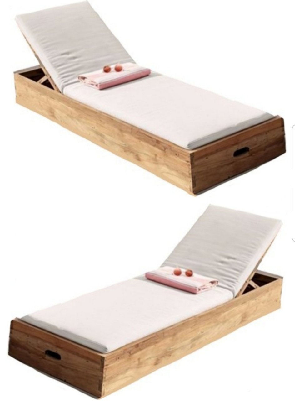 Venior Wooden Chaise Lounge