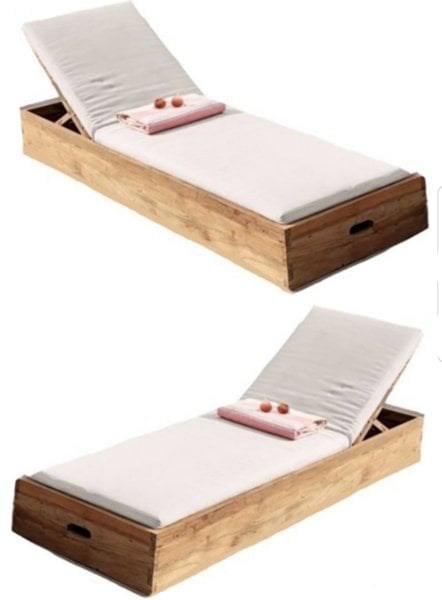 Venior Wooden Chaise Lounge
