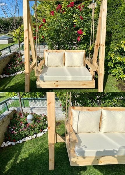 Natur Ahşap Salıncak
