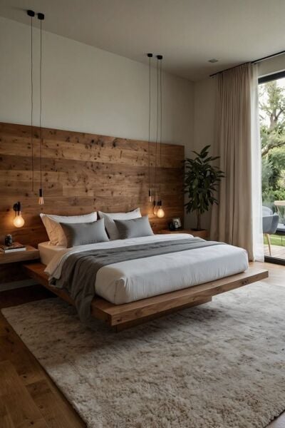 Loft Ahşap Başlıklı Karyola