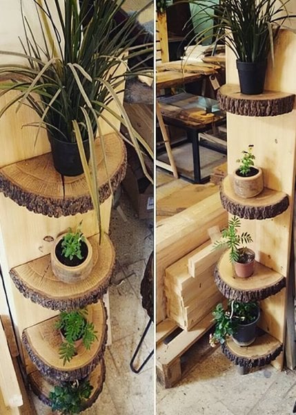 Natur Ahşap Raf