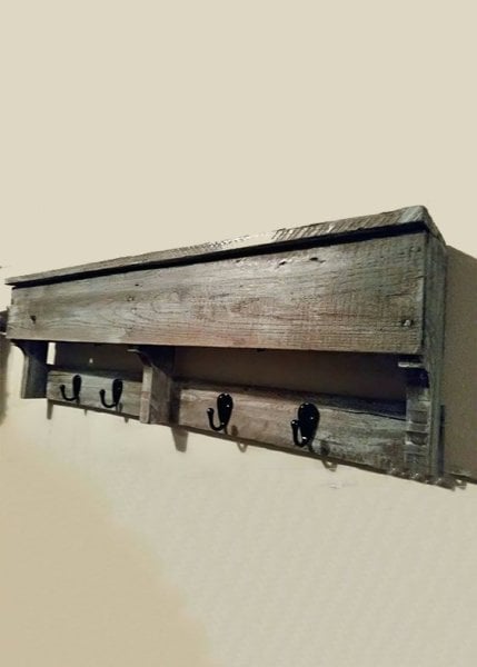 Agave Ahşap Duvar Askılığı