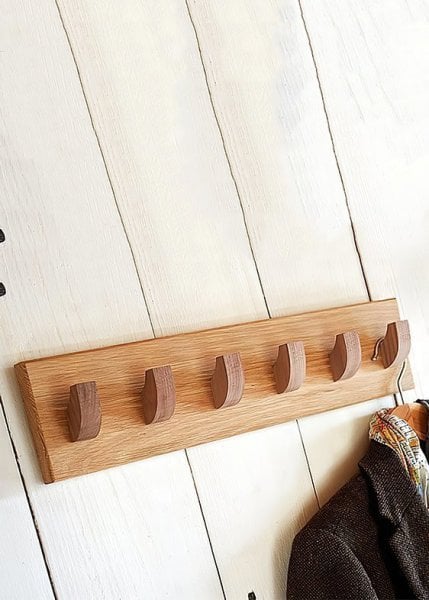 Lalin Ahşap Duvar Askılığı