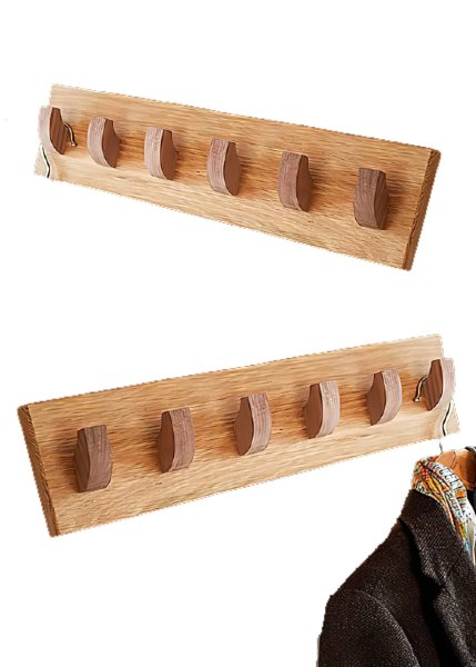 Lalin Ahşap Duvar Askılığı