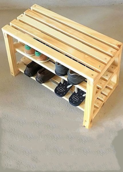 Brontes Ahşap Ayakkabılık