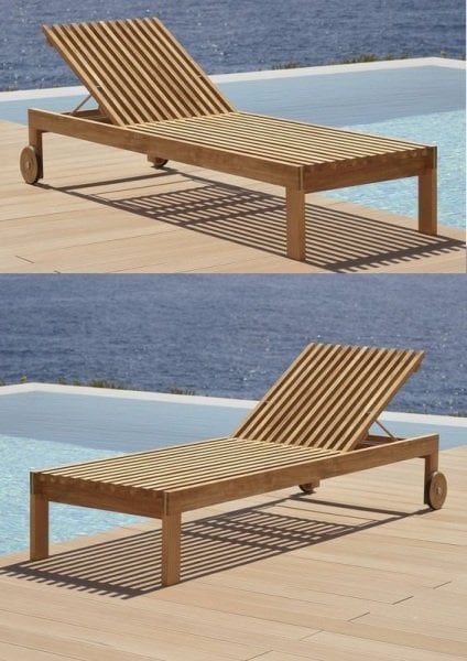 Kada Ahşap Şezlong