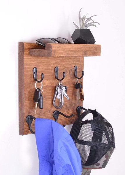 Vazelon Ahşap Askılık