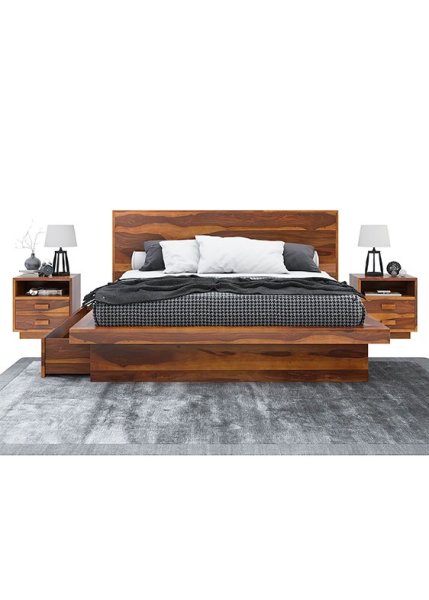 Caroline Ahşap Yatak