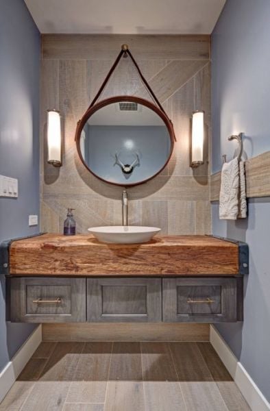 Bame Ahşap Lavabo Dolabı