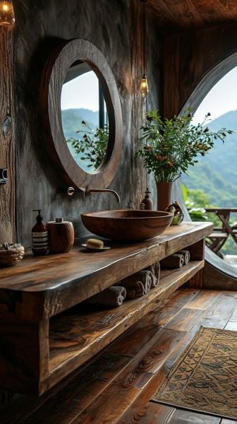 Gra Ahşap Lavabo Dolabı
