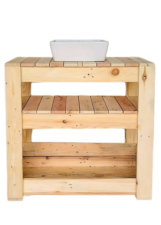 Roza Palet Lavabo Altı Dolap
