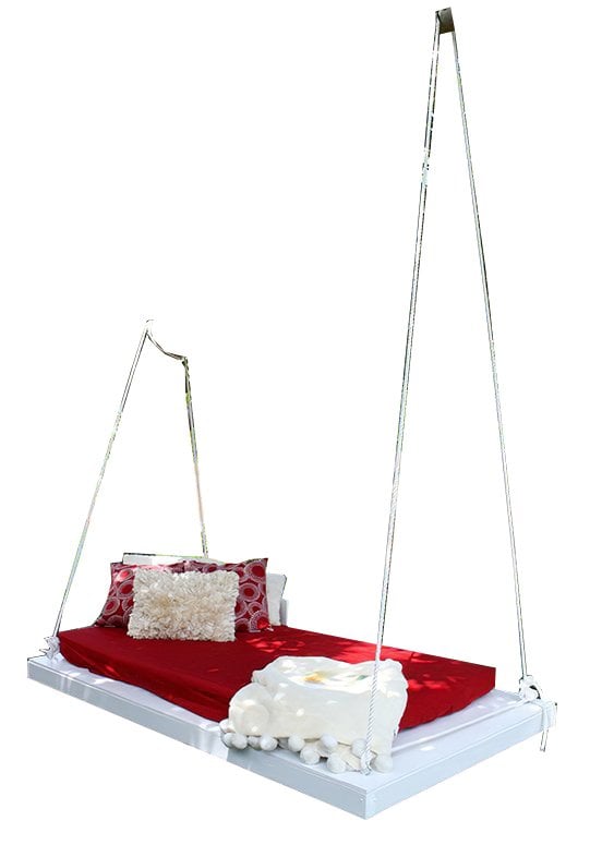Weedy Wooden Swing