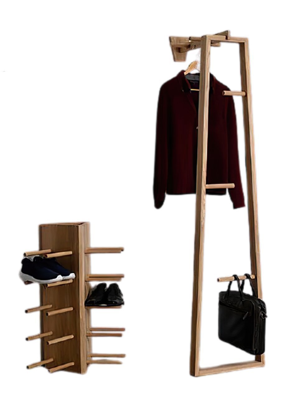 Kardelen Ahşap Portmanto