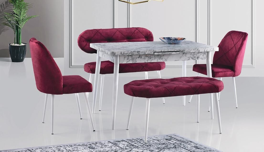 MASA M114 - ORKİDE SANDALYE & BENCH TAKIMI