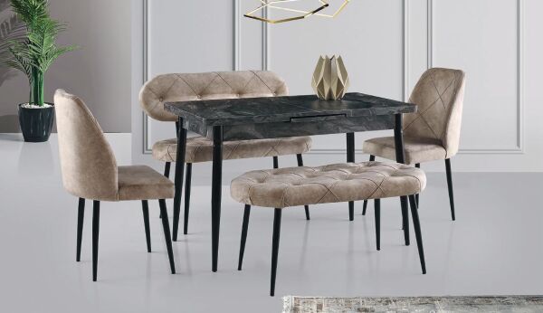 MASA M116 - ORKİDE SANDALYE & BENCH TAKIMI