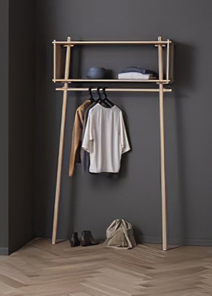 Roza Ahşap Portmanto