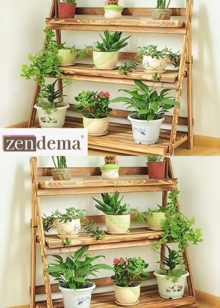 Shrubs Ahşap Raf