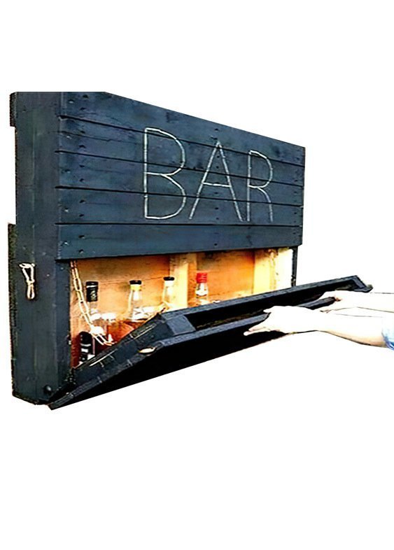 Baran Ahşap Mini Bar